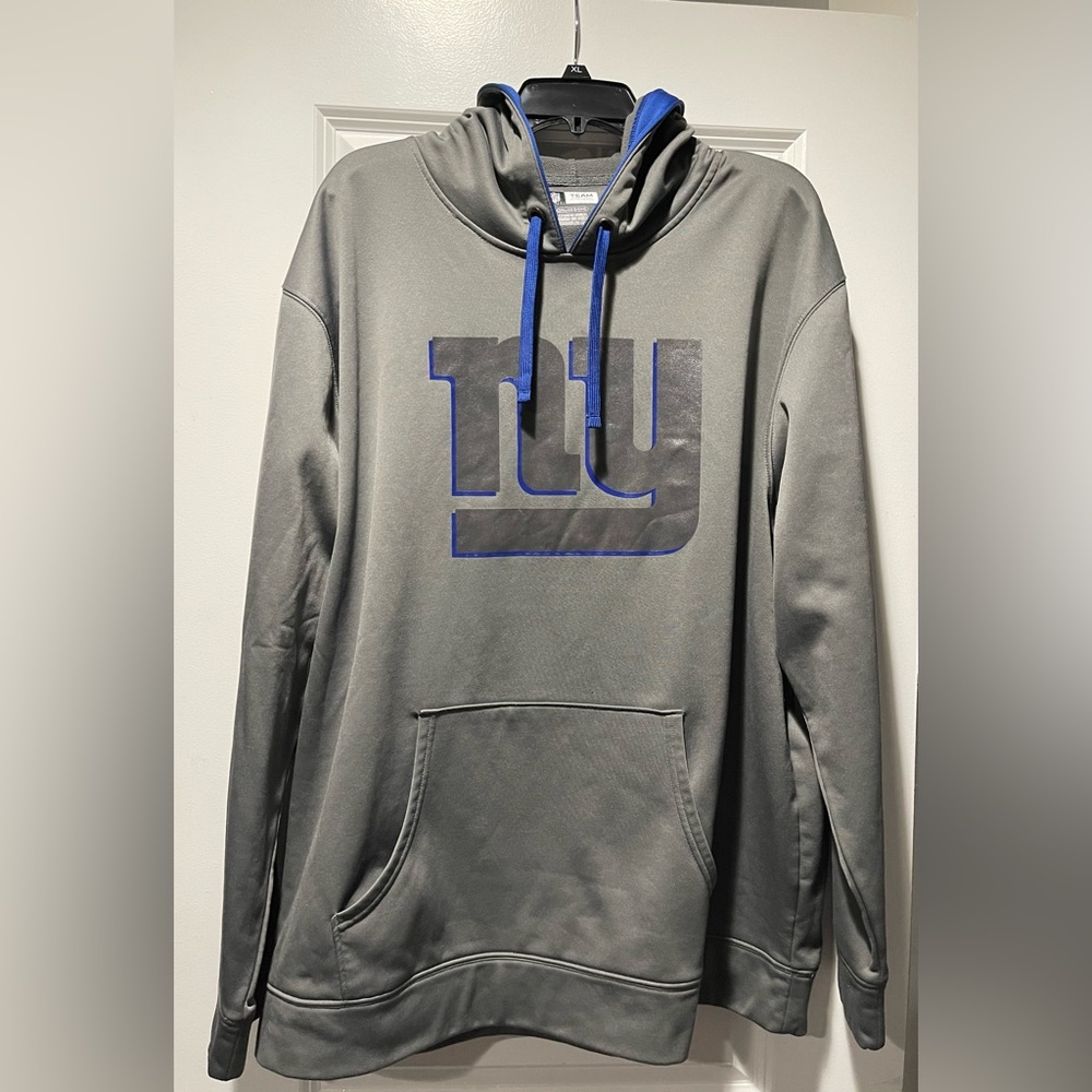 Mens New York Giants hoodie gray & blue size 2x